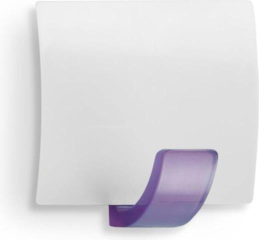 Produktbild Inofix Klebehaken quadratisch weiss-violett, 2 Stück