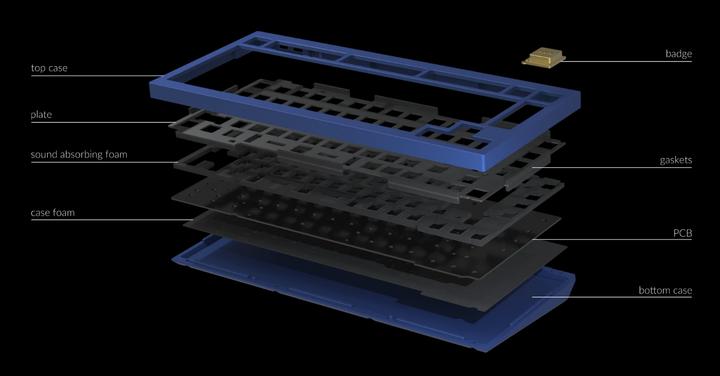 Image du produit Keychron Q1 Barebone (CH, Filaire)