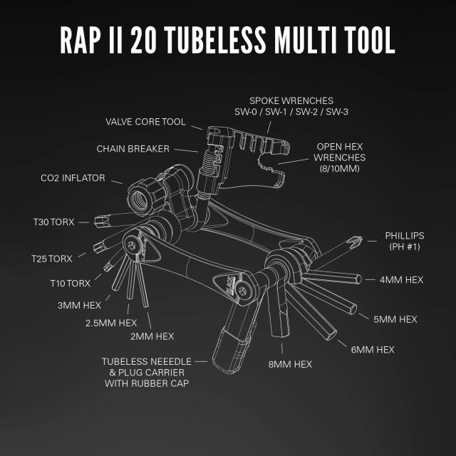 Actual product image Lezyne Rap II 20 Tubeless