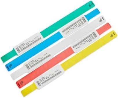 Produktbild Zebra Z-Band UltraSoft - Kunststoff - permanenter Gummiklebstoff - pink - 25 x 152 mm 1800 Stck. (6 (2.54 cm)