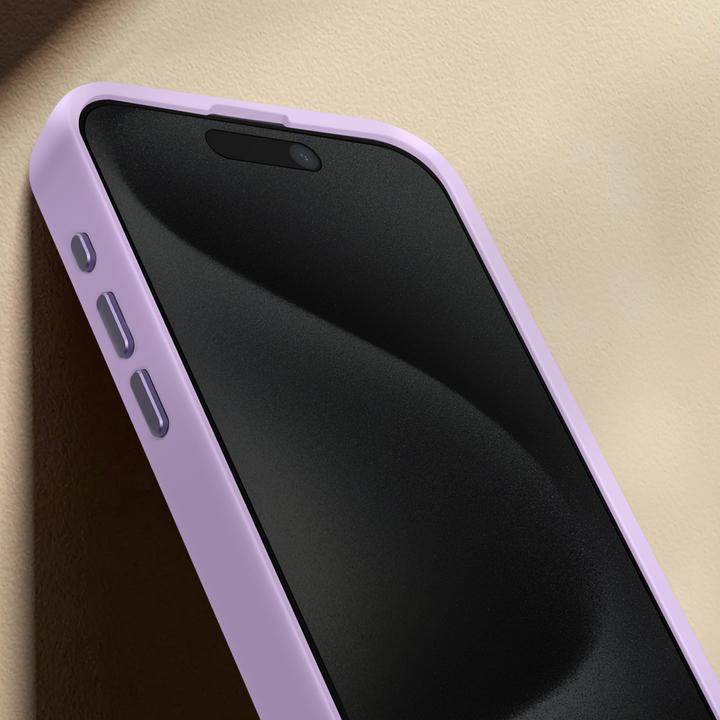 Actual product image Decoded AntiMicrobial Silicone Backcover iPhone 15 Pro Max Lavender (Apple iPhone 15 Pro Max)