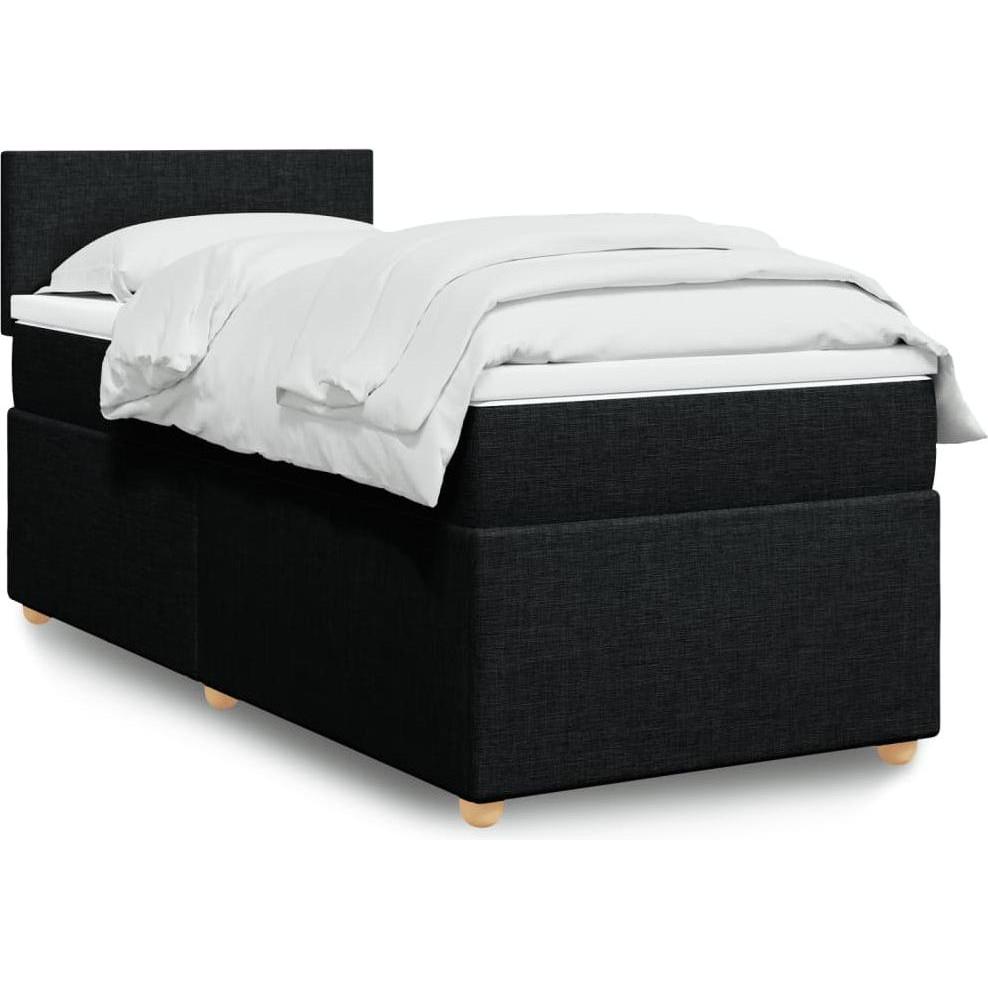 VidaXL, Bett, Bo x springbett mit Matratze 90 x 200 cm Stoff (90 x 200 cm)