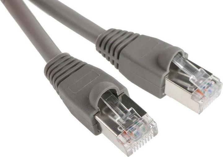 Actual product image RS PRO Patch cable Cat.5e FTP gray 1m (STP, CAT5e, 1 m)