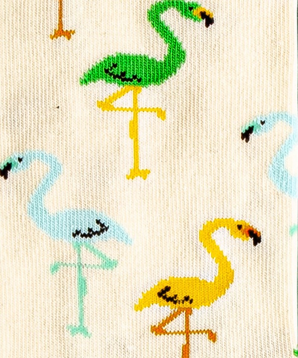 Actual product image DillySocks Flamingo Cream (Single pack, 41 - 46)