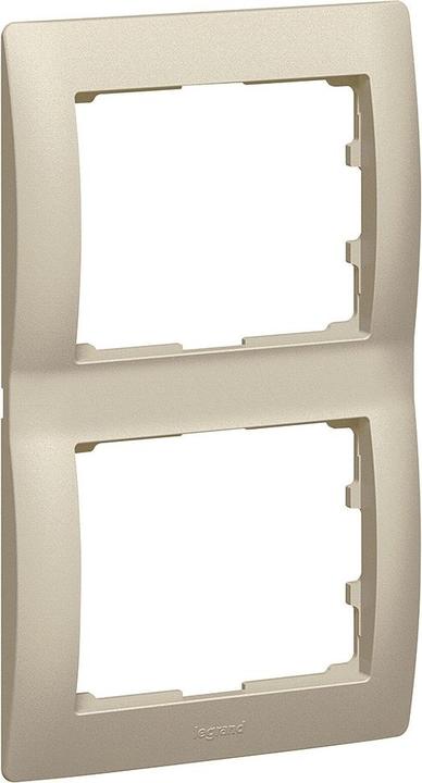 Actual product image Legrand Double frame Sistena Life vertical titanium 771406