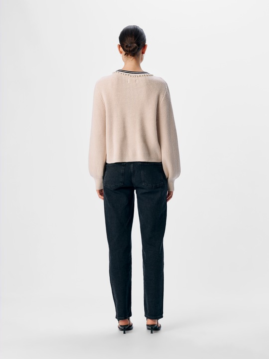 Produktbild Object Gerippter Strickpullover (L)