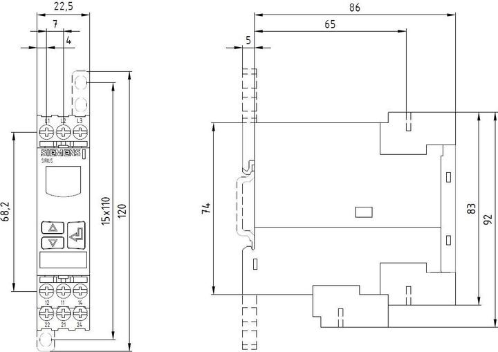 Immagine prodotto Siemens Relè di monitoraggio 3UG4514