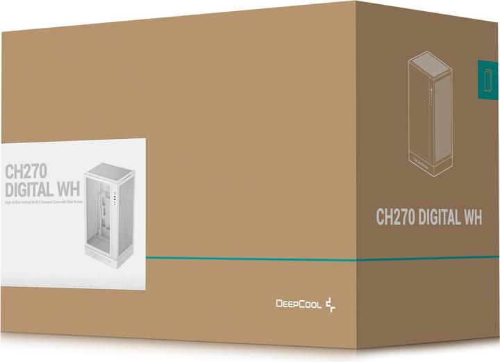 Actual product image Deepcool CH270 Digital (mATX, Mini-ITX)