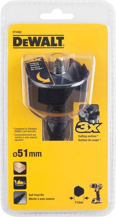 Immagine prodotto DeWalt Forstner Drill Rapid Wood Drill Ø 51mm DT4582 (51 mm)