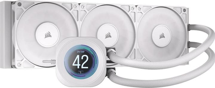 Produktbild Corsair NAUTILUS 360 LCD White, 360mm Radiator, Liquid CPU Cooler