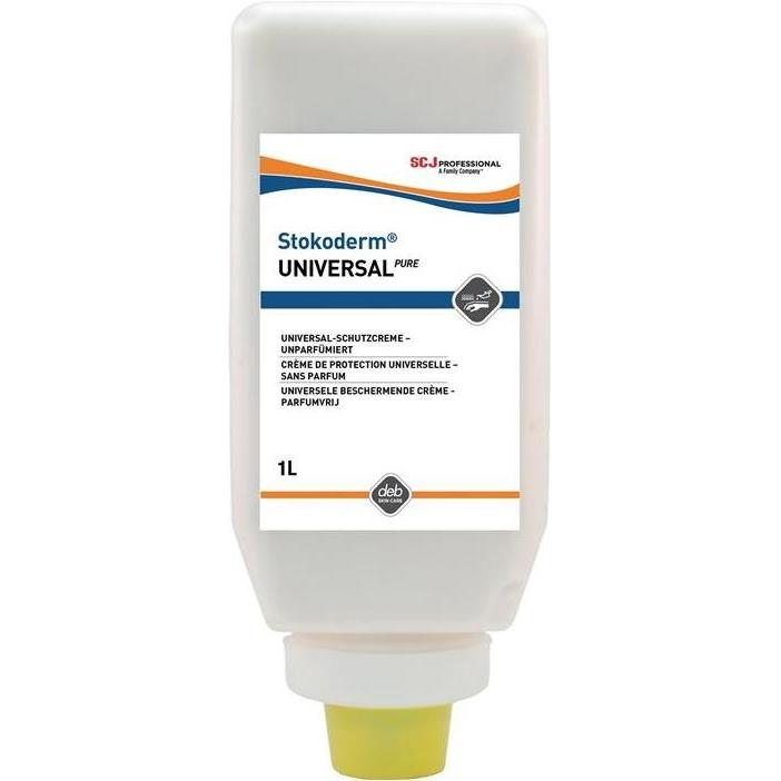 SC Johnson, Duschmittel, Hautschutz Stokoderm Universal Pure Softflasche mit 1 Liter (1000 ml)