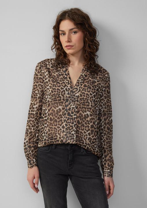 Image du produit S.Oliver Bluse Leicht transparente Chiffonbluse mit All-over-Print (38)