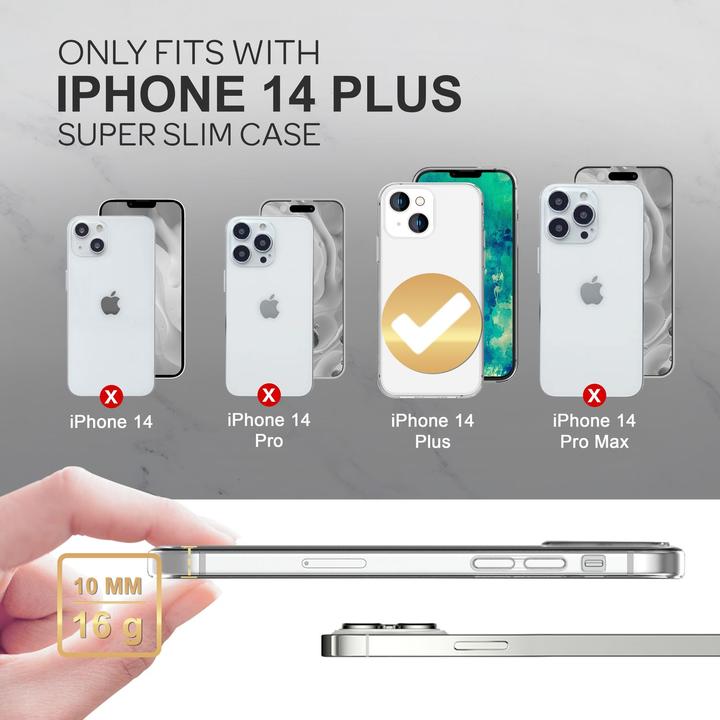 Produktbild Nalia Klare Transparente Silikon Hülle (Apple iPhone 14 Plus)