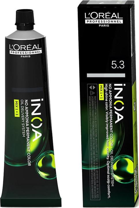 L'Oréal Professionnel Dauerfärbung Inoa Color Nº 5.3 Helles Goldkastanien(60 g) (Helles Goldkastanienbraun)