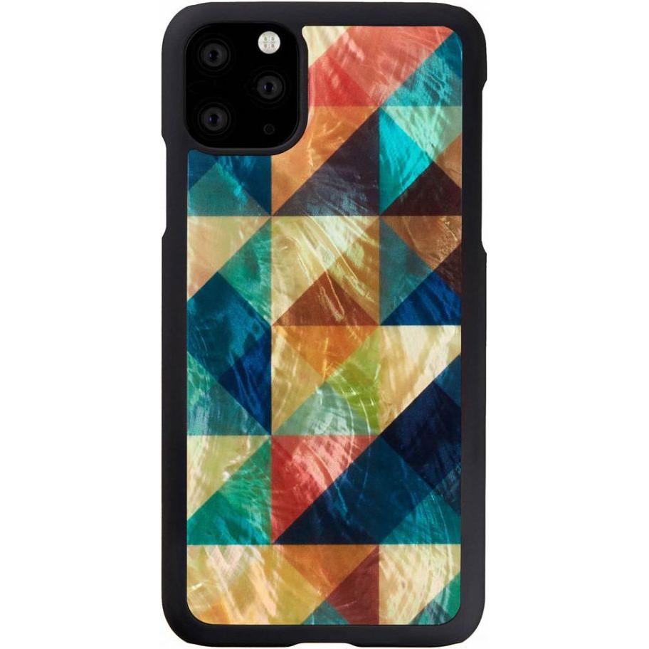 Ikins SmartPhone case iPhone 11 Pro Max mosaic black (Apple iPhone 11 Pro Max), Smartphone Hülle, Schwarz