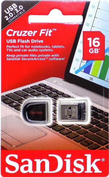 Image du produit Sandisk Cruzer Fit (16 Go)