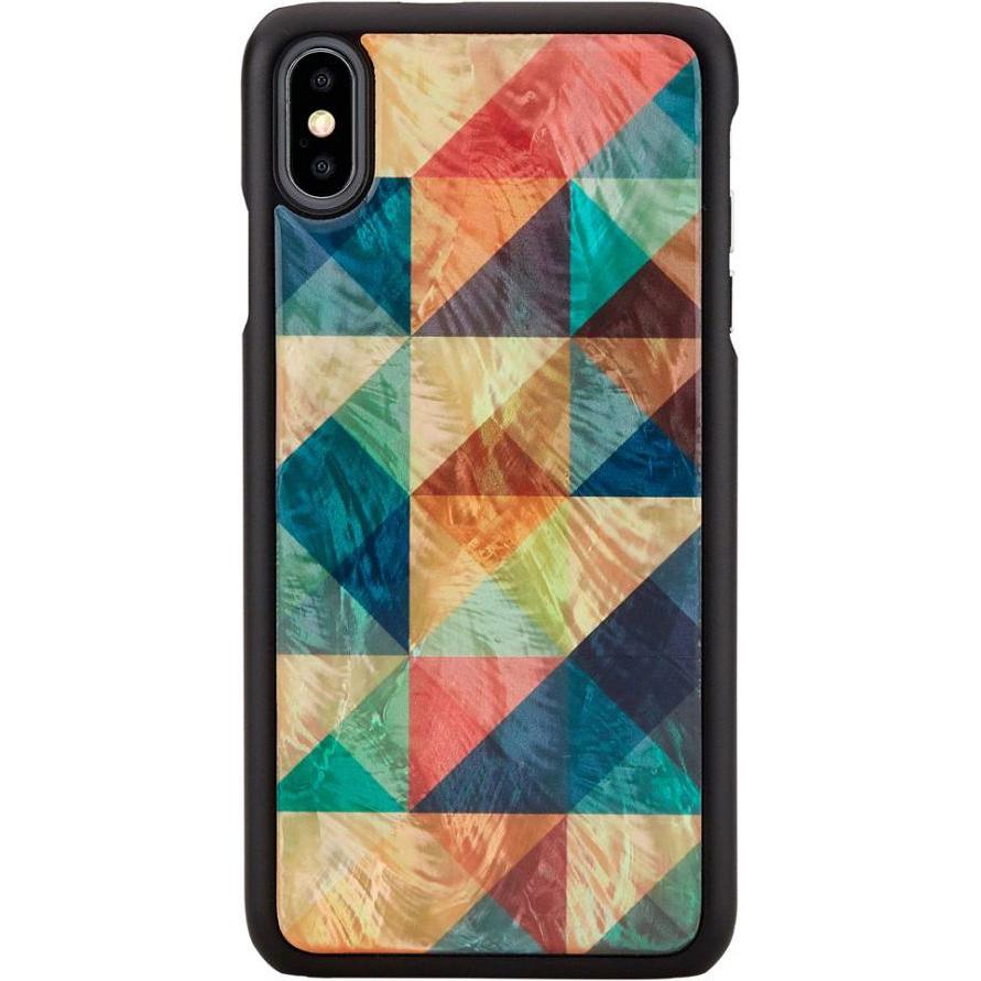 Ikins SmartPhone case iPhone XS Max mosaic black (Apple iPhone XS Max), Smartphone Hülle