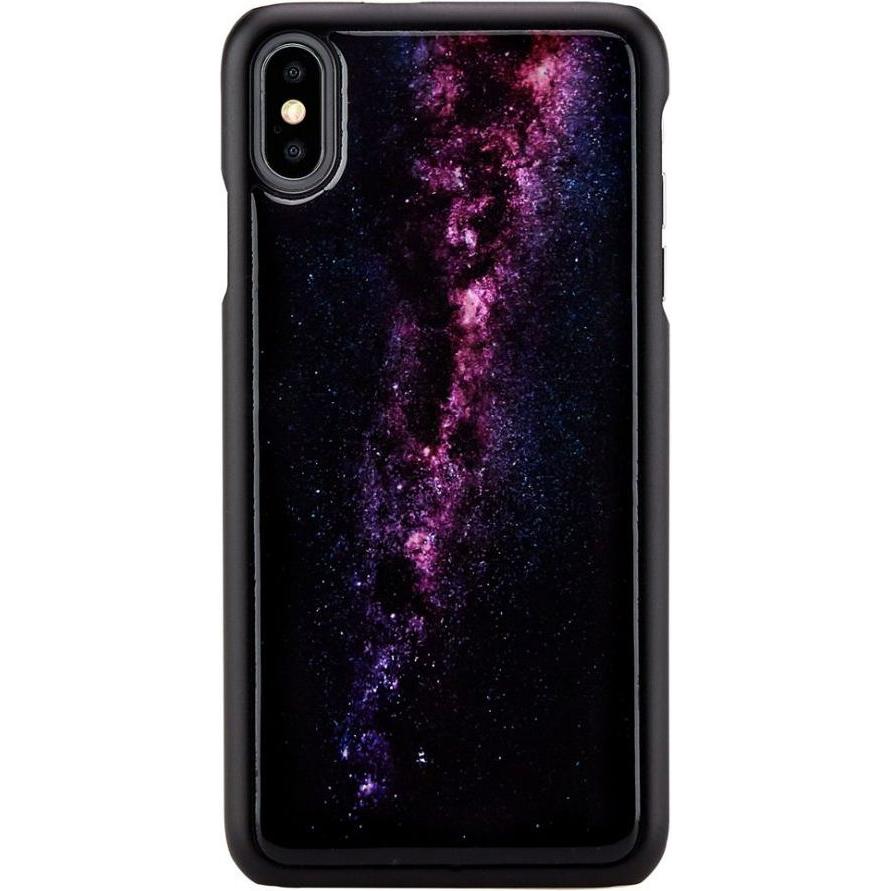 Ikins SmartPhone case iPhone XS Max milky way black (Apple iPhone XS Max), Smartphone Hülle, Schwarz