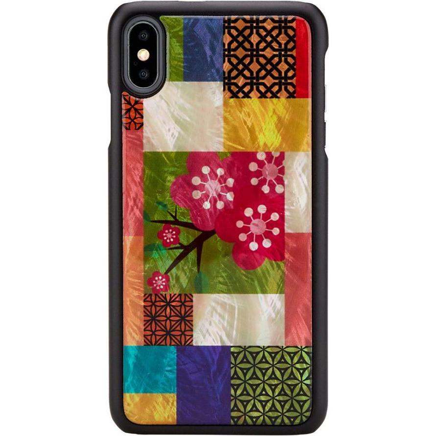 Ikins SmartPhone case iPhone XS Max cherry blossom black (Apple iPhone XS Max), Smartphone Hülle