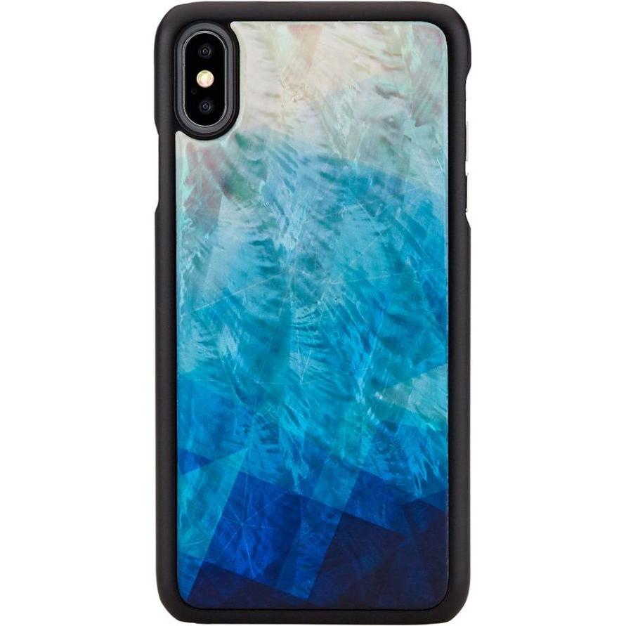 Ikins SmartPhone case iPhone XS Max blue lake black (Apple iPhone XS Max), Smartphone Hülle, Blau