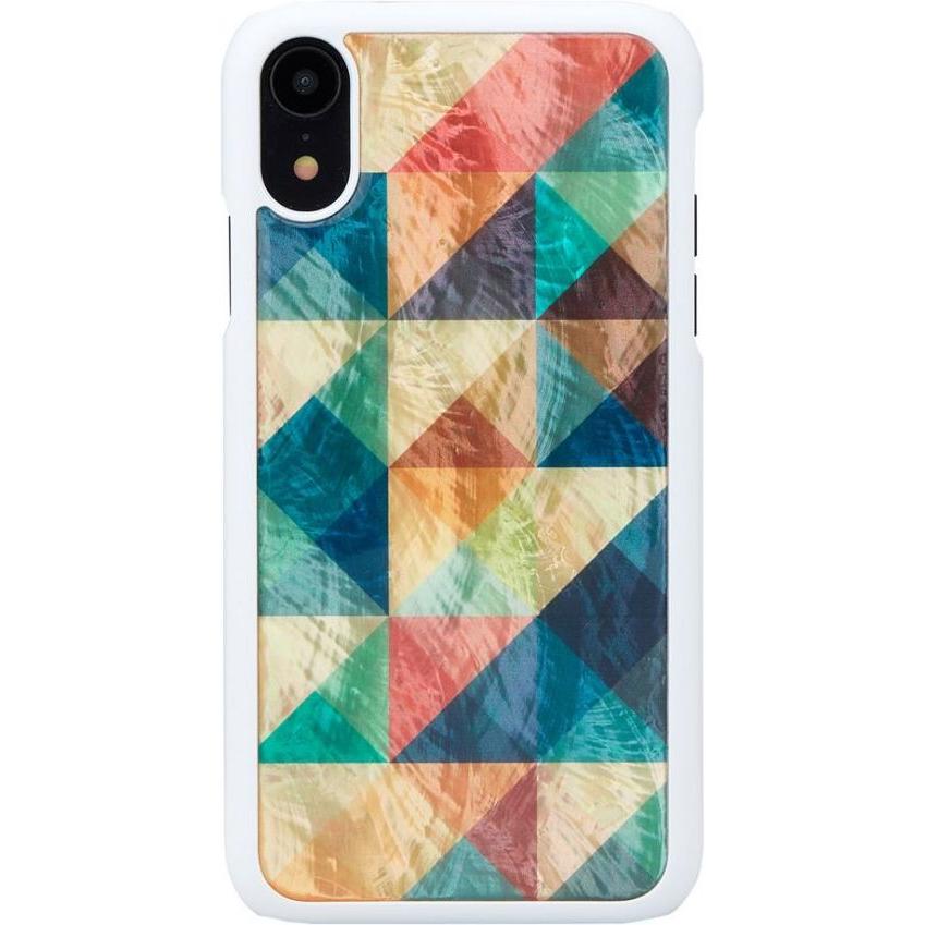 Ikins SmartPhone case iPhone XR mosaic white (Apple iPhone XR), Smartphone Hülle