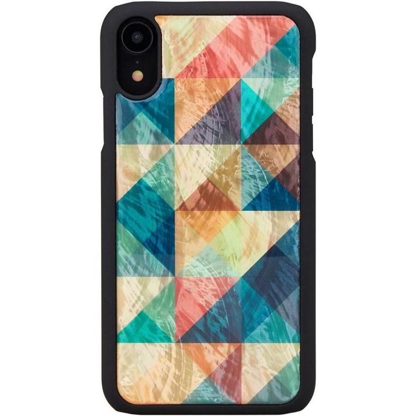 Ikins SmartPhone case iPhone XR mosaic black (Apple iPhone XR), Smartphone Hülle