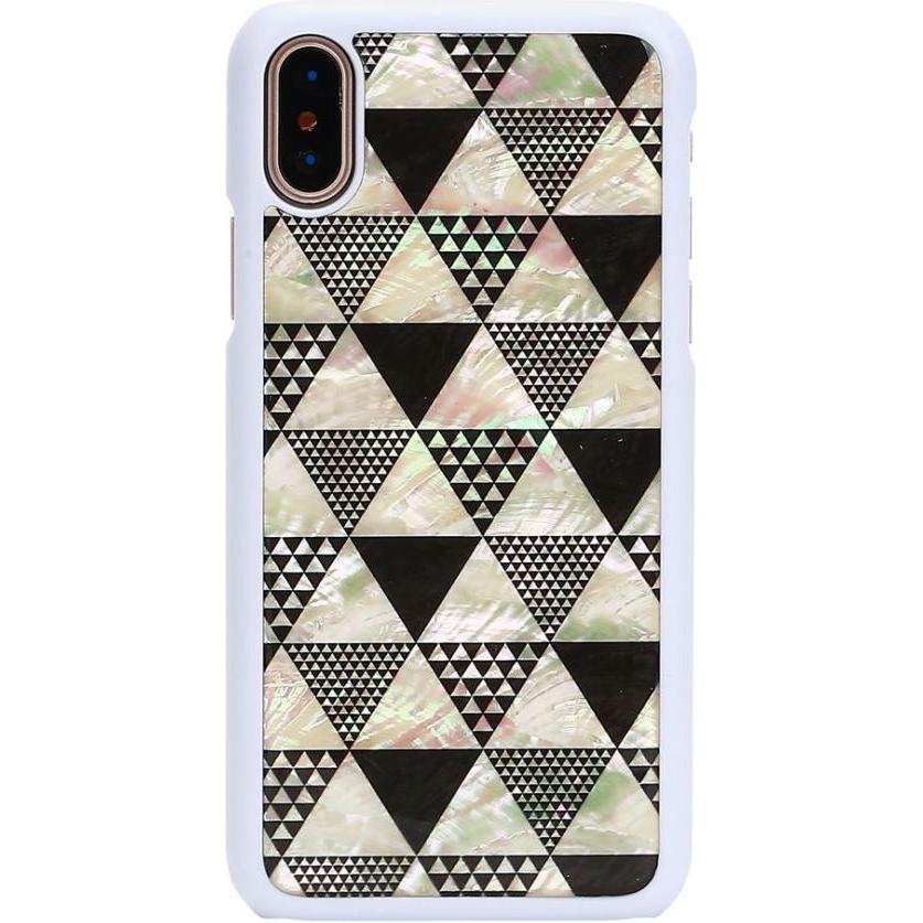 Ikins SmartPhone case iPhone XS/S pyramid white (Apple iPhone XS), Smartphone Hülle