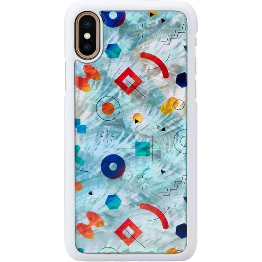 Ikins SmartPhone case iPhone XS/S poppin rock white (Apple iPhone XS), Smartphone Hülle