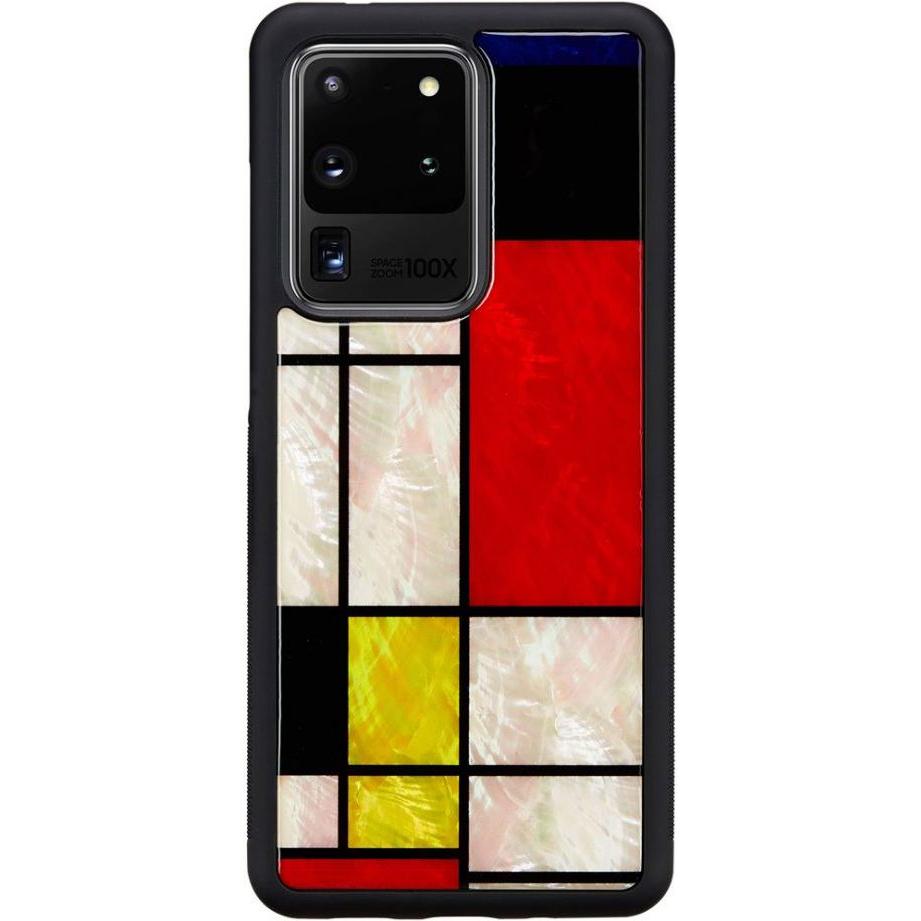 Ikins case for Samsung Galaxy S20 Ultra mondrian black (Samsung Galaxy S20 Ultra), Smartphone Hülle, Schwarz
