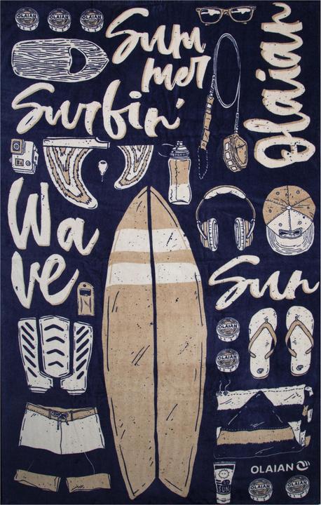 Image du produit Olaian Serviette de bain impression coton (85 x 145 cm)