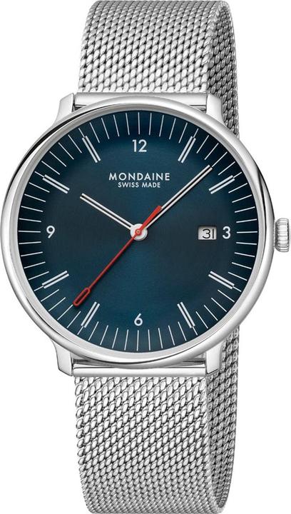 Immagine prodotto Mondaine MLE.41240.LQV.SET Orologio da uomo Doppio 41mm (Orologio da polso analogico, Fatto in Svizzera, 41 mm)