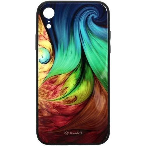 Tellur Cover Glass print for iPhone XR mesmeric (Apple iPhone XR), Smartphone Hülle, Mehrfarbig