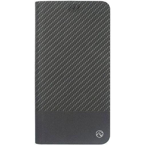 Tellur Book Case Carbon for iPhone XS black (Apple iPhone XS), Smartphone Hülle, Schwarz