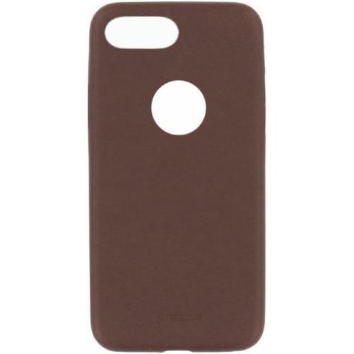 Tellur Cover Slim Synthetic Leather for iPhone 8 Plus brown (Apple iPhone 8 Plus), Smartphone Hülle, Braun