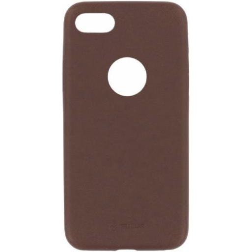 Tellur Cover Slim Synthetic Leather for iPhone 8 brown (Apple iPhone 8), Smartphone Hülle, Braun