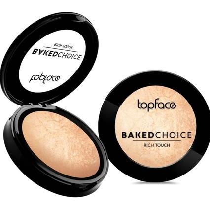 Topface, Highlighter + Bronzer, TOPFACE Baked Choice Rich Touch Highlighter wypiekany rozświetlacz 102 6g (Highlighter)