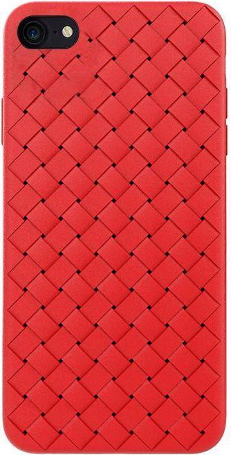 Produktbild Devia Woven Pattern Design Soft Case iPhone SE2 red (Apple iPhone SE (2nd Gen))