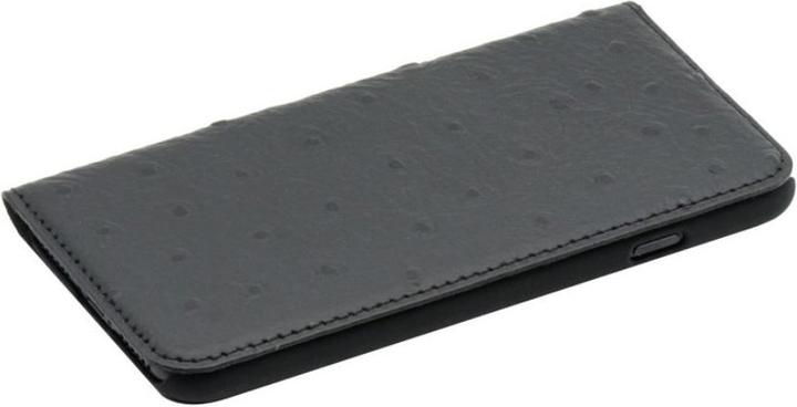 Tellur Book case Ostrich Genuine Leather pour iPhone 7 noir (Apple iPhone 7)