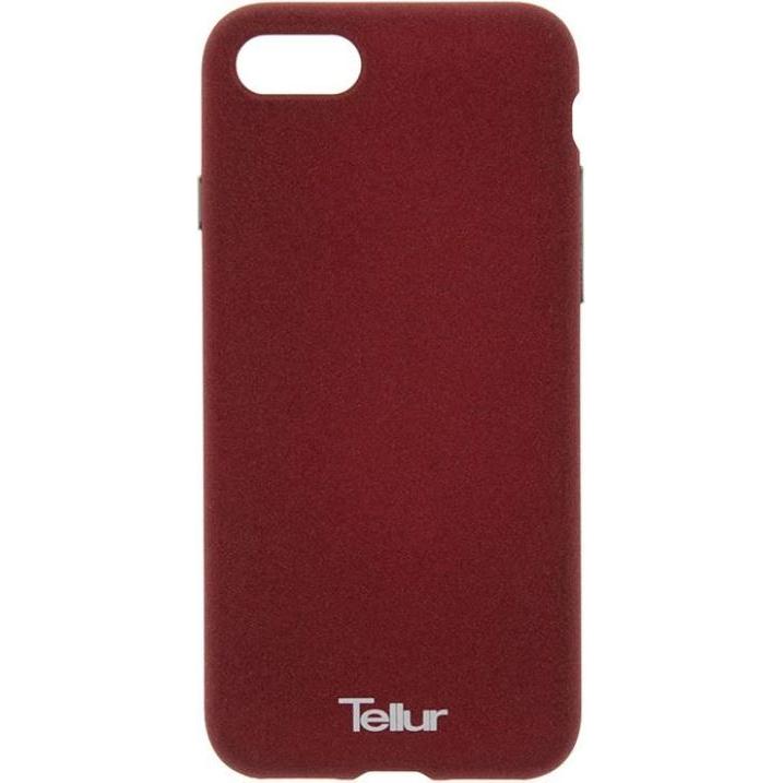 Tellur Cover Premium Pebble Touch Fusion for iPhone 7 burgundy (Apple iPhone 7), Smartphone Hülle, Braun, Rot