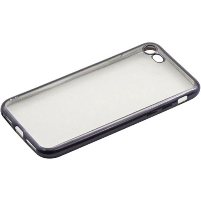 Thumbnail - Tellur Cover Silicone for iPhone 7 black edges (Apple iPhone 7), Smartphone Hülle, Schwarz, Transparent