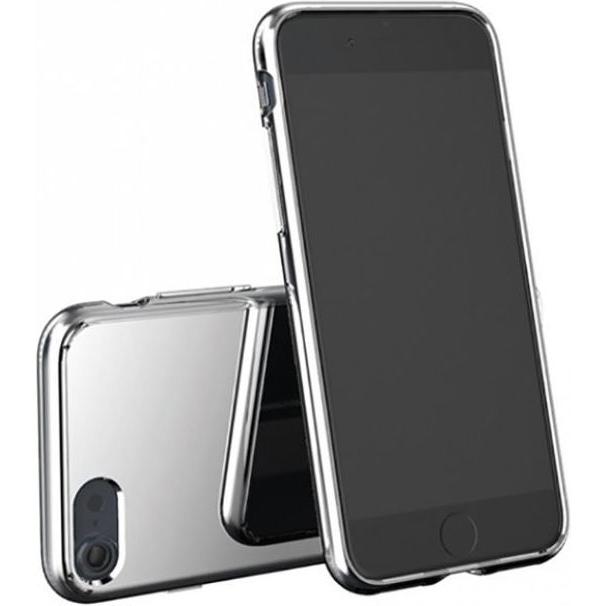 Tellur Cover Premium Mirror Shield for iPhone 7 silver (Apple iPhone 7), Smartphone Hülle, Silber