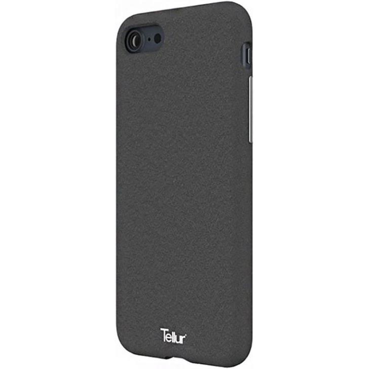 Tellur Cover Premium Pebble Touch Fusion for iPhone 7 dark grey (Apple iPhone 7), Smartphone Hülle, Grau