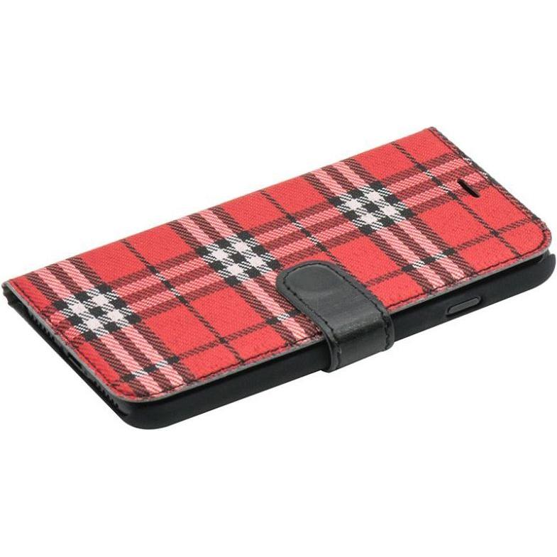 Tellur Book case Bimaterial for iPhone 7 black/red (Apple iPhone 7), Smartphone Hülle, Rot, Schwarz