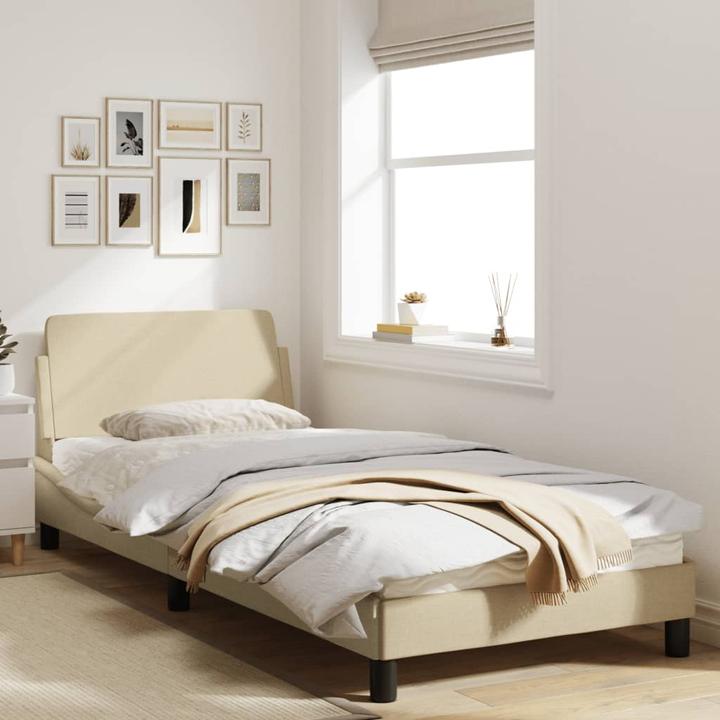 Image du produit VidaXL Cadre de lit avec tête de lit en tissu (80 x 200 cm)