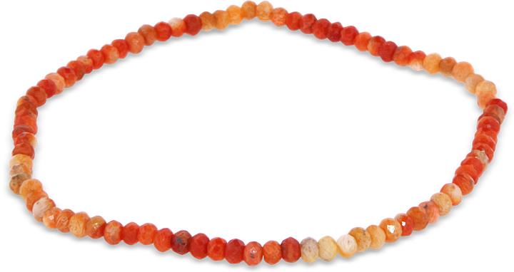 Immagine prodotto Leyda Korallen Armband (17 cm, Pietra colorata)
