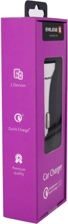 Actual product image Evelatus Quick Car Charger QCC02