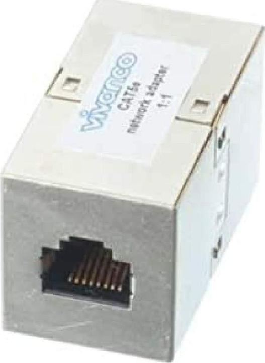 Actual product image Vivanco RJ45 double coupling (Network coupling)