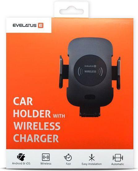 Produktbild Evelatus Car Holder with Wireless Charging 10W WCH01