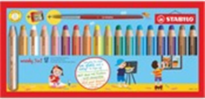 Produktbild STABILO woody 3 in 1 (Mehrfarbig, 18 x)
