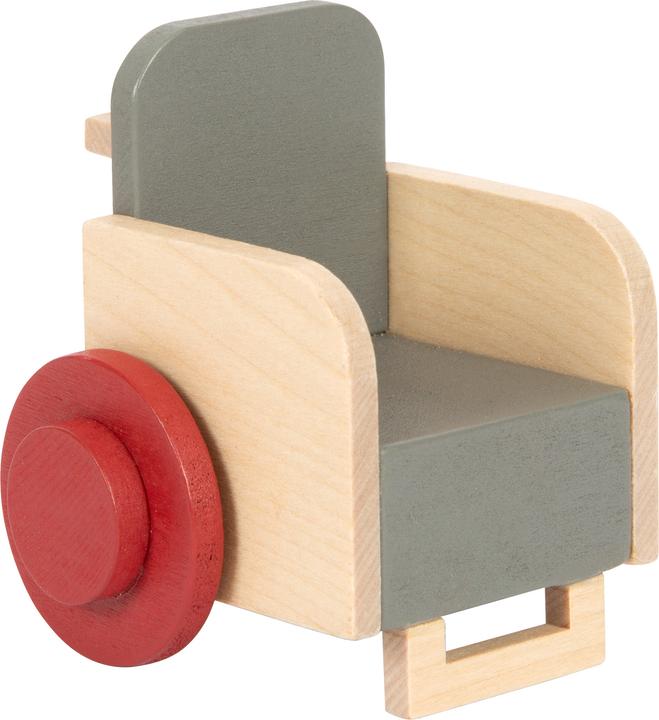 Actual product image small foot Bending Doll Family with Wheelchair